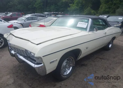 1968 Chevrolet Impala из США, поврежденный, VIN 16467808551011111